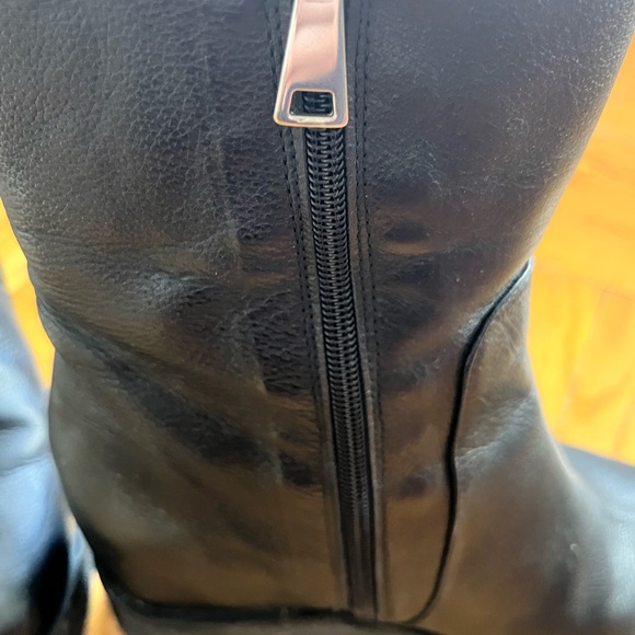 Fantastic pair of La Canadienne boots, internal wedge, black/shearling, sz. 38/8 - Picture 6 of 11